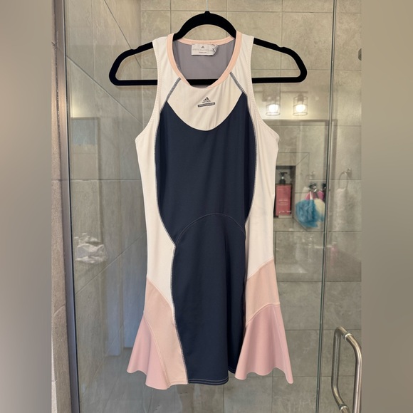Adidas Stella McCartney Pink and Navy Tennis Dress - Picture 1 of 6